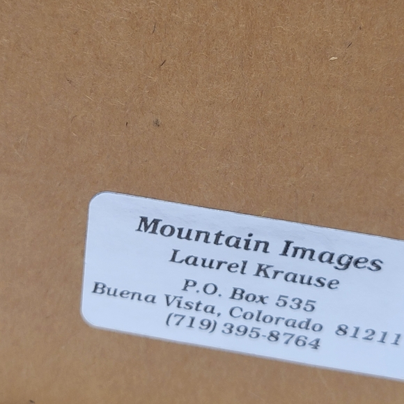 Mountain Images Laurel Krause Framed Feather Art 5” by 7” Tall. Signed. 1992. - Picture 7 of 8